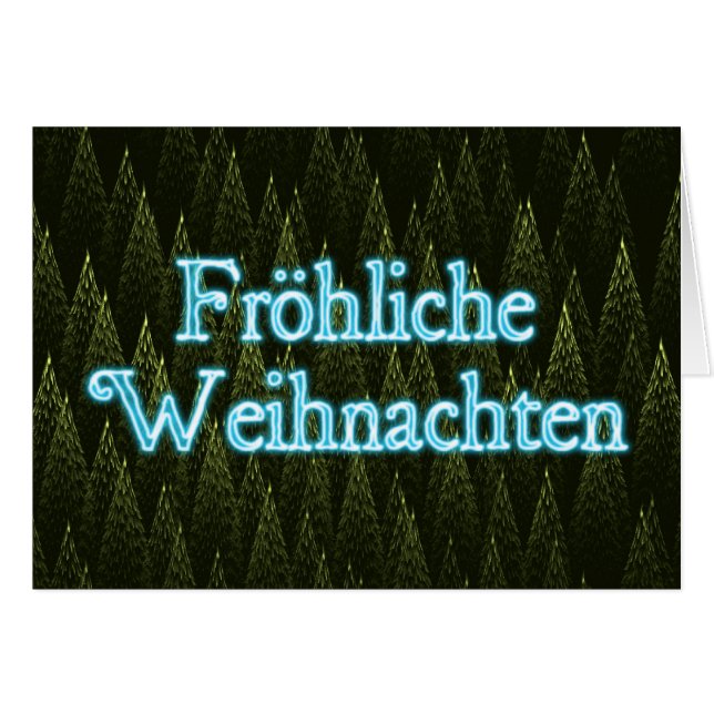 Froliche Weihnachten - Konifers (Vorderseite (Horizontal))