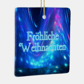 Froliche Weihnachten - Qaanaq - Nordlichter Keramikornament (Rechts)