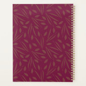 Frolicking In The Foliage: Gold Leaves on Burgundy Planer (Rückseite)