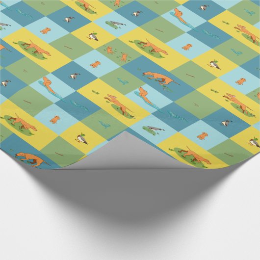 Frolicking Vizslas Geschenkpapier (Ecke)