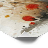 Frolicsome Fluff: Ein bisschen Whimsy Bunny Poster (Ecke)