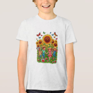 Frolisch in Feldern Tri-Blend Shirt