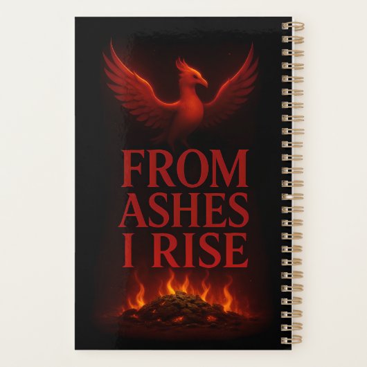 From Ashes I Rise – Phoenix Personalized Planner Planer (Rückseite)