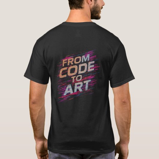 From Code To Art Dynamic Glitch Software T-Shirt (Rückseite)
