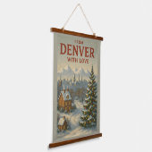 From Denver With Love Holiday Wandteppich Mit Holzrahmen (Gewinkelt)