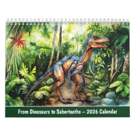 From Dinosaurs to Sabertooths – 2026 Calendar Kalender