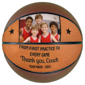 From First Practice to Every Game Thank You Coach  Basketball (Vorderseite)