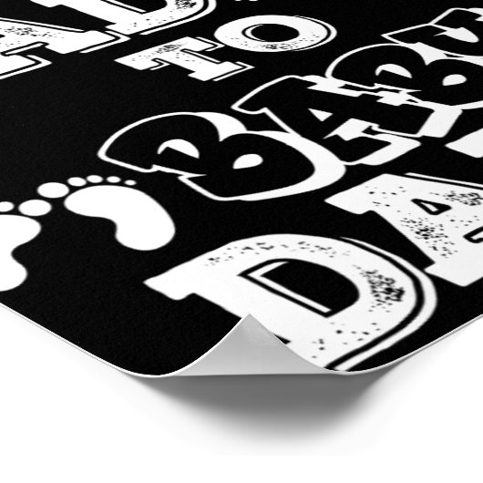 From Fur Daddy To Baby Daddy New Dad Pregnancy Ann Poster (Ecke)