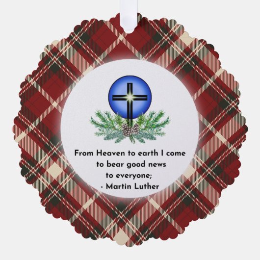 From Heaven Christmas Ornament  Karte (Vorderseite)