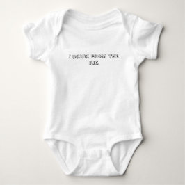 "From Jug" Funny Breastfood Baby Bodysuit Strampler
