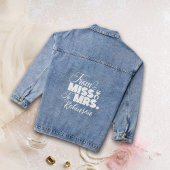 From Miss To Mrs. Wedding Bridal Denim Jacket Jeansjacke