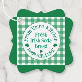 From NAME Kitchen Made with Love Irish Green Check Geschenkanhänger