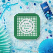 From NAME Kitchen Made with Love Irish Green Check Pappteller (Party)