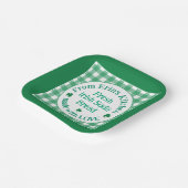 From NAME Kitchen Made with Love Irish Green Check Pappteller (Gewinkelt)