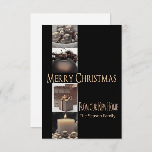 From New Home Christmas Begleitkarte (Vorne/Hinten)
