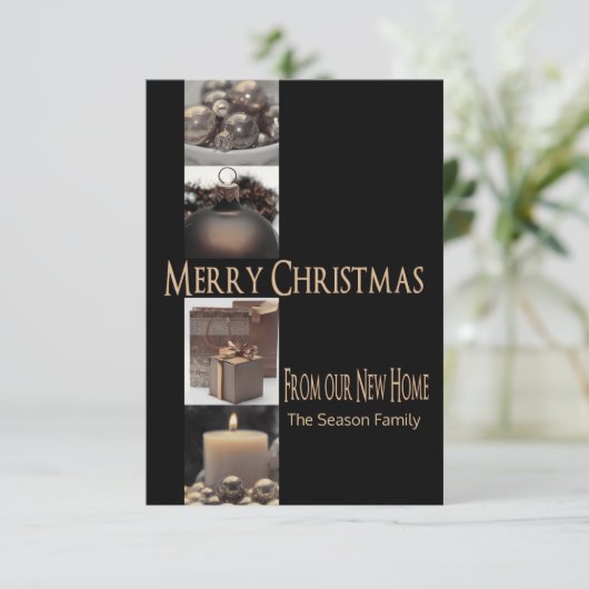 From New Home Christmas Begleitkarte (Stehend Vorderseite)