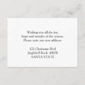 From New Home Christmas Begleitkarte (Rückseite)