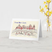 from New York greeting card Karte (Gelbe Blume)