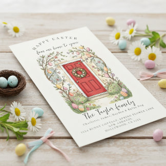 From Our Home to Yours Easter Holiday Card Feiertagskarte