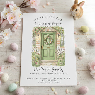 From Our Home to Yours Easter Holiday Card Feiertagskarte