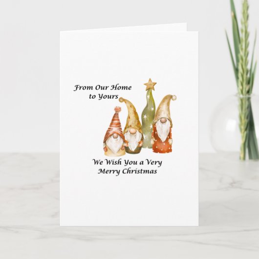 From Our Home to Yours on a Christmas Karte (Vorderseite)