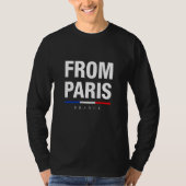 From Paris With Pride Illustration Graphic Design T-Shirt (Vorderseite)
