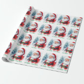 From Santa Claus Add Child's Name Christmas Roll Geschenkpapier (Ungerollt)