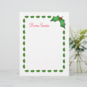 "From Santa" Stationery (Stehend Vorderseite)