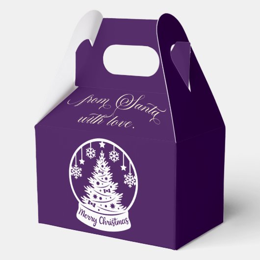 From Santa With Love Snow Globe Christmas Tree Geschenkschachtel (Vorderseite)