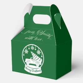 From Santa With Love Snow Globe Christmas Truck Geschenkschachtel