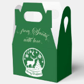 From Santa With Love Snow Globe Deer Geschenkschachtel (Offen)
