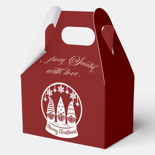 From Santa With Love Snow Globe Gnomes Geschenkschachtel (Vorderseite)