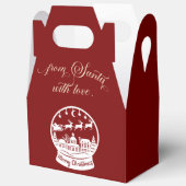 From Santa With Love Snow Globe Santa Geschenkschachtel (Offen)