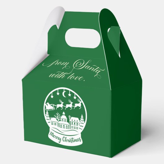 From Santa With Love Snow Globe Santa Geschenkschachtel (Vorderseite)