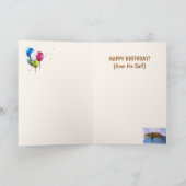 "From the Cat" Geburtstag Karte (Innenseite)