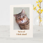 "From the Cat" Geburtstag Karte (Gelbe Blume)