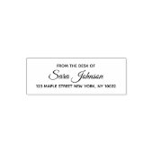 From the Desk Of Custom Address Stamp  Permastempel (Design)