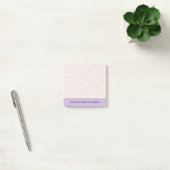 From The Desk Of Custom Name Lips Pattern Lilac Post-it Klebezettel (Büro)