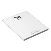 From The Desk Of | Elegant Horse Equestrian Name Notizblock (angewinkelt)