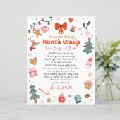 From The Desk of Santa Christmas Elf Letter (Stehend Vorderseite)