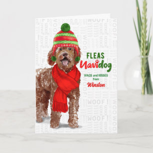 from the Dog Funny Labradoodle Christmas Feiertagskarte