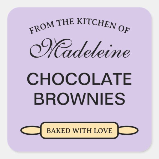 From the kitchen of, baked with love stickers (Vorderseite)
