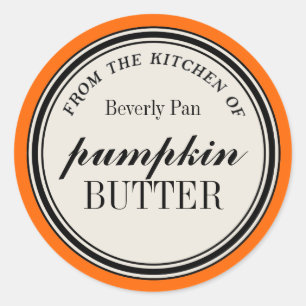 "From the Kitchen of" Circle Label Template Runder Aufkleber