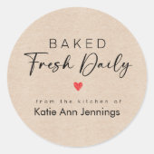 From the Kitchen of Labels Stickers | Baked Fresh (Vorderseite)