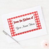 From The Kitchen Of Red White Custom Stickers (Umschlag)