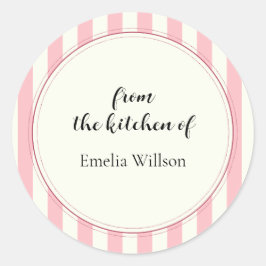 From the kitchen of Small Business Runder Aufkleber