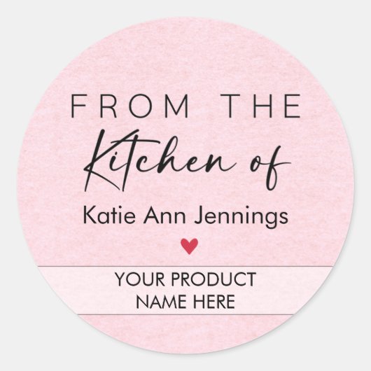 From the Kitchen of Stickers Custom Product Labels (Vorderseite)