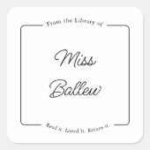 From the Library of Labels, Library Stickers (Vorderseite)