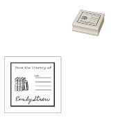 "From The Library of" Rubber Stamp for Books Gummistempel (Stempel)