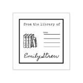 "From The Library of" Rubber Stamp for Books Gummistempel (Prägung)